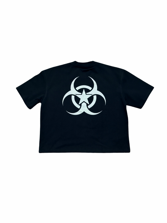 STEP WITH CAUTION™ Black Graffiti Tee